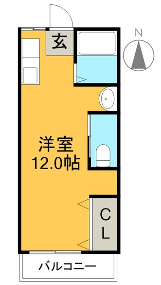 コーポ光明 202号室 間取り