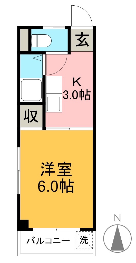 ファースト 301号室 間取り