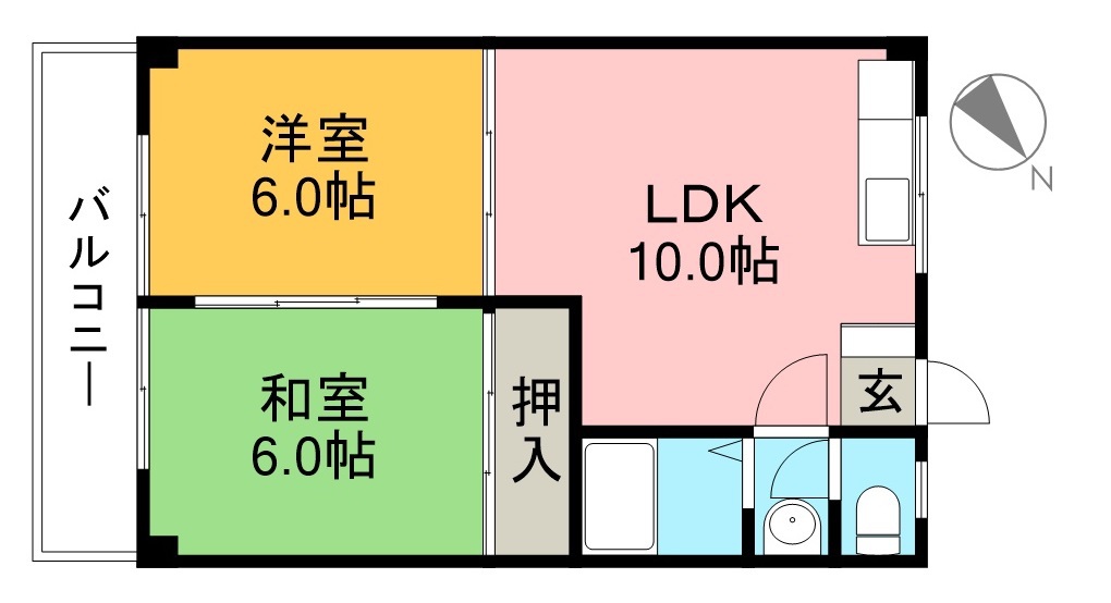 ハイツＭＩＮＴ 303号室 間取り