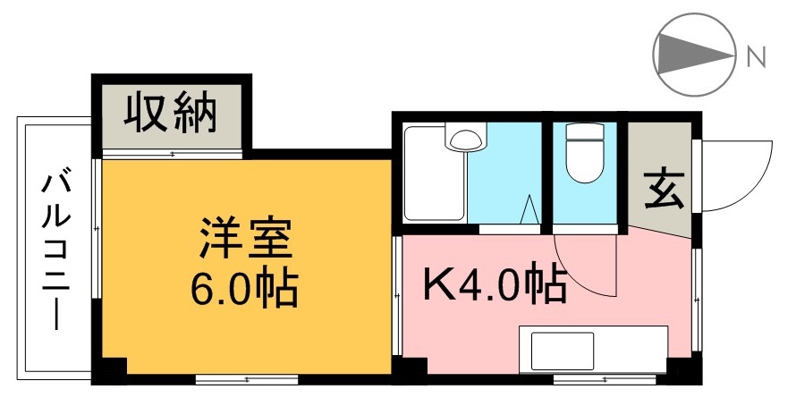 アゼリア２０ 303号室 間取り