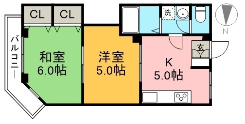 セレクションジュン 202号室 間取り