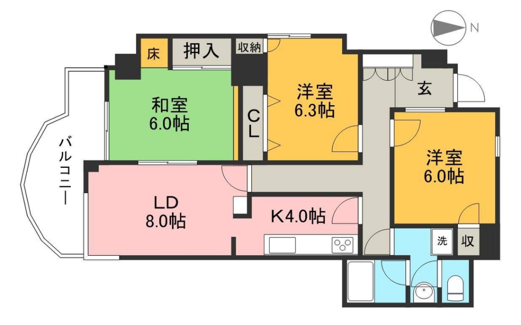 フォートヒル１０２ 間取り図