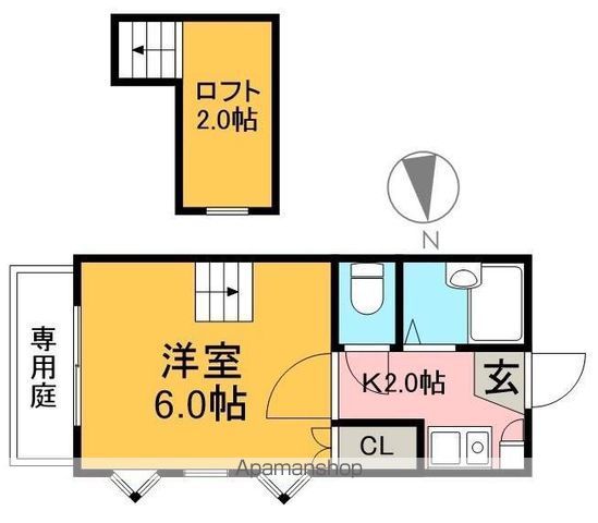 Ｆ・グレース高須新町 101号室 間取り