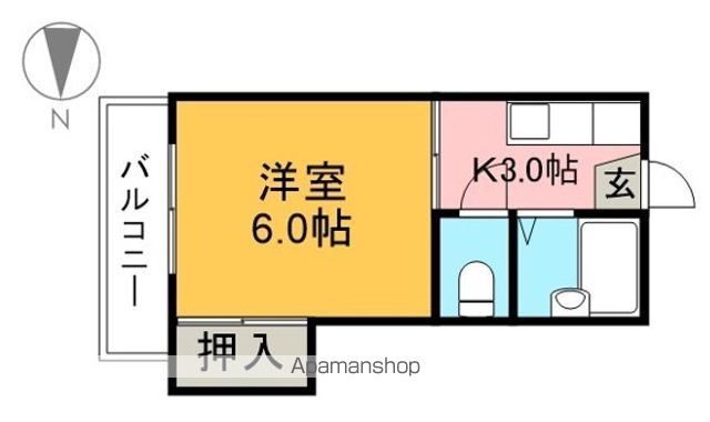 第５つくもコーポ 402号室 間取り