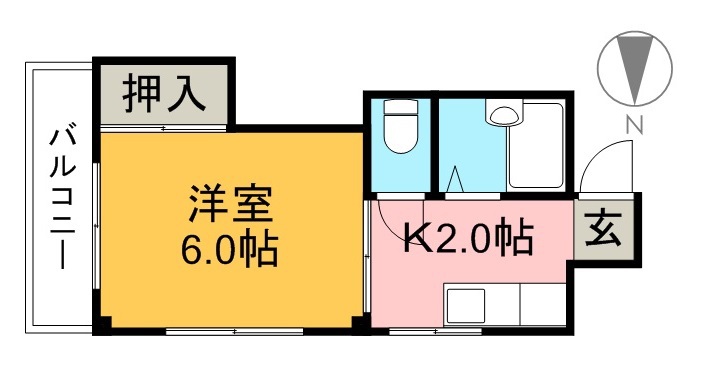 マンションタケシⅠ 間取り図