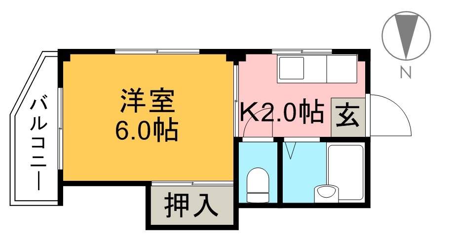 マンションタケシⅠ 101号室 間取り