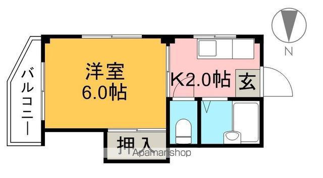 マンションタケシⅠ 101号室 間取り