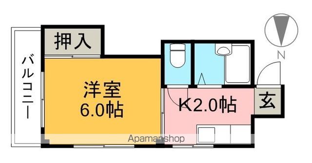 マンションタケシⅠ 102号室 間取り