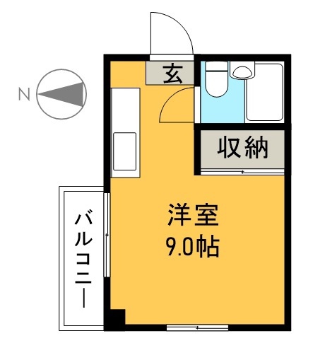 サンフラット 402号室 間取り