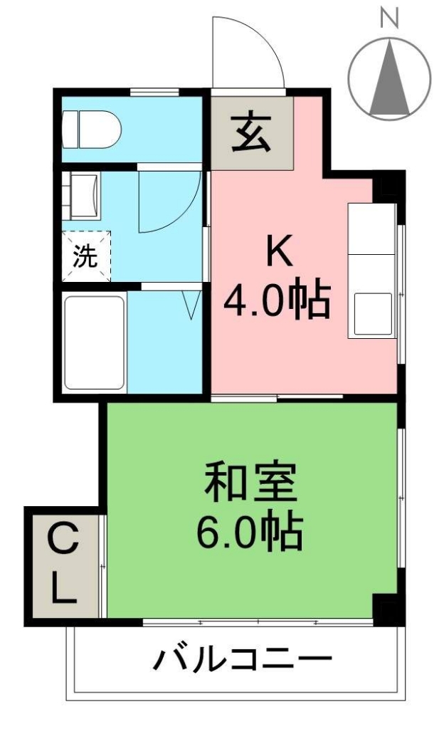 シティーライフＨＡＴＡ 501号室 間取り