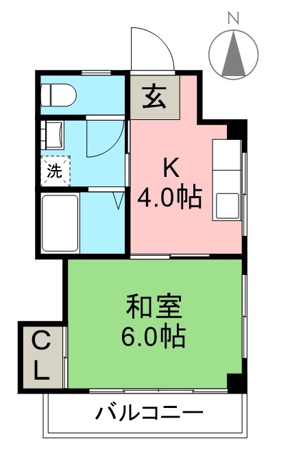 シティーライフＨＡＴＡ 501号室 間取り