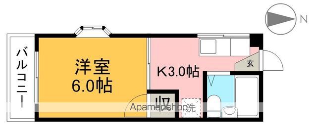 サンライフ福井 201号室 間取り