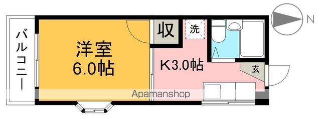 サンライフ福井 104号室 間取り