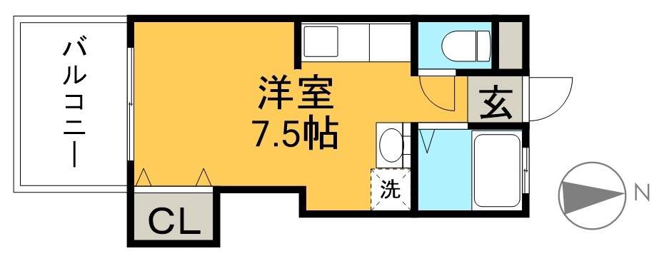 第五前田荘 302号室 間取り