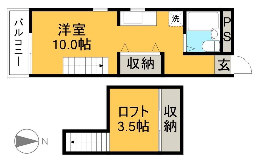 シャポーＡＰ 403号室 間取り