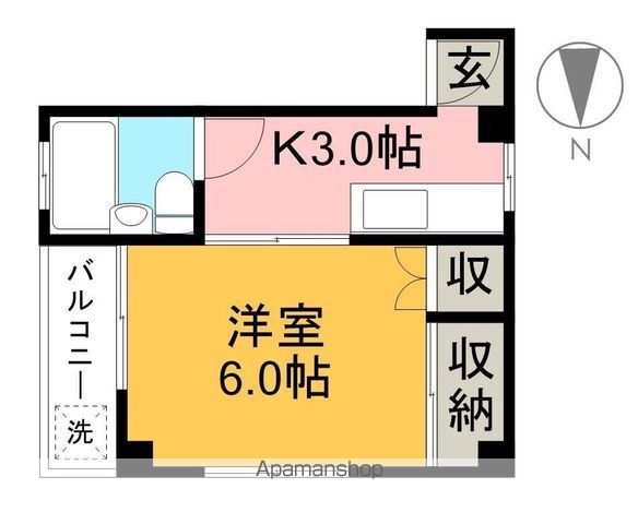 ロイヤルハイツ高須 102号室 間取り