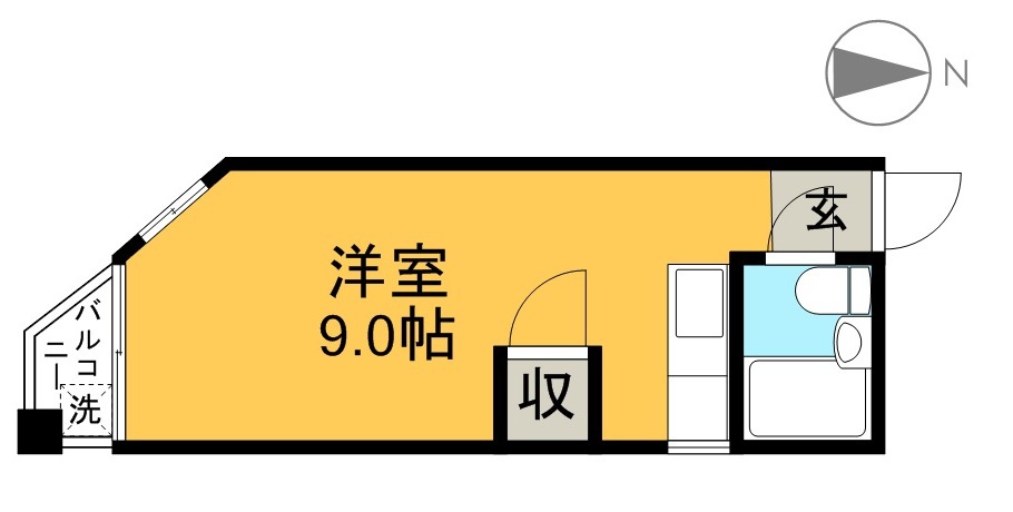 はりまやコーポ 201号室 間取り