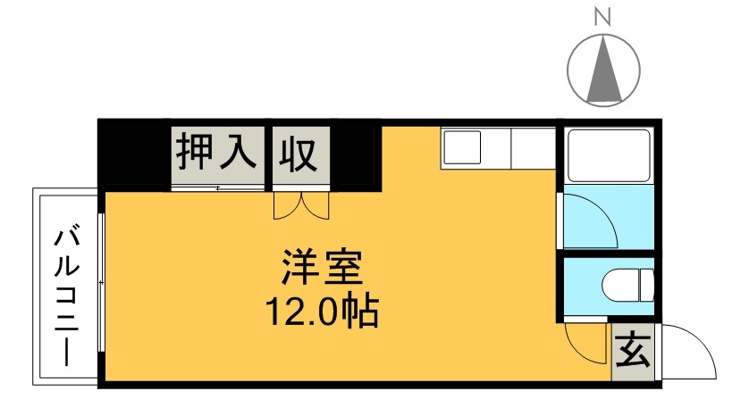 コーポ阪口 102号室 間取り