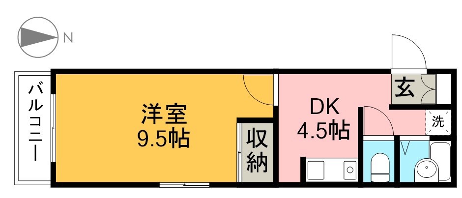 サンパレス（旭） 301号室 間取り