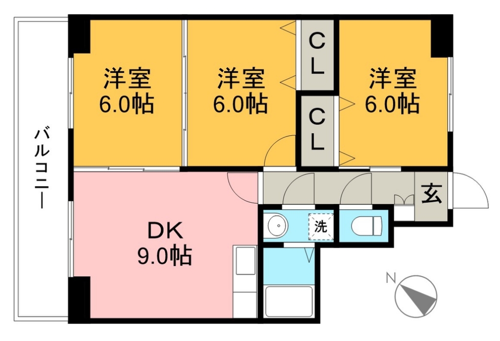 ロゼ３ 406号室 間取り