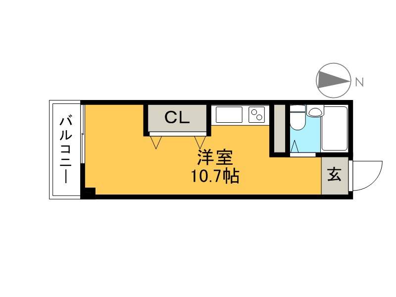 コーポ葉山 103号室 間取り