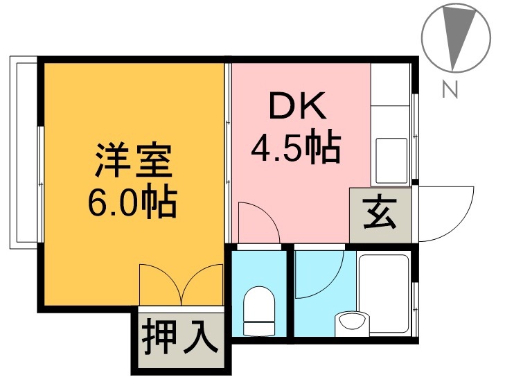 ピアコート西町 207号室 間取り