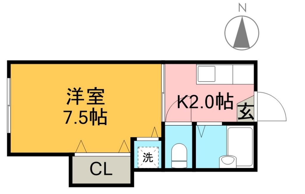 第５つくもコーポ 間取り図