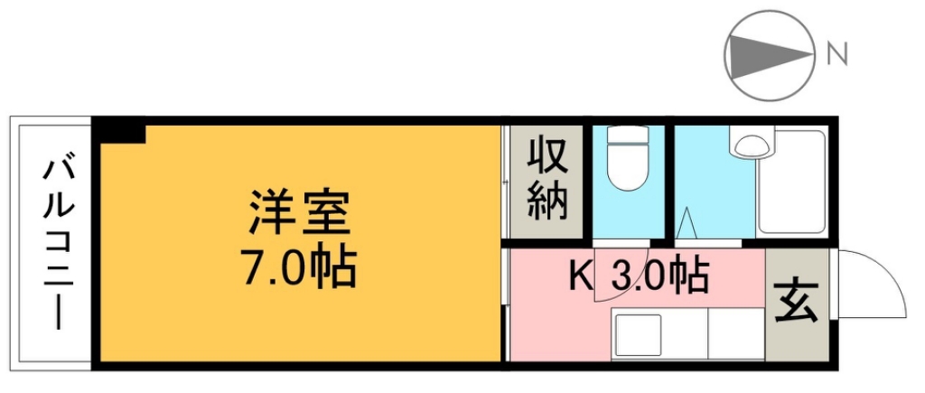 第１４つくもコーポ 間取り図