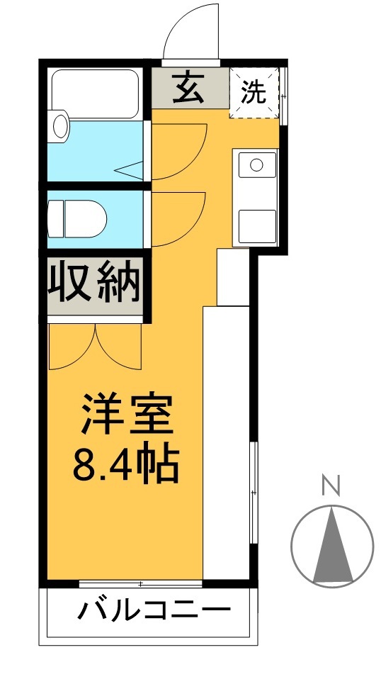 ｎｅｃｏｓａｎ 203号室 間取り