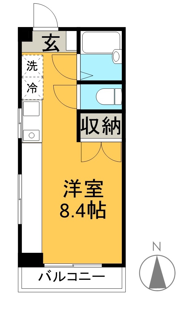 ｎｅｃｏｓａｎ 305号室 間取り