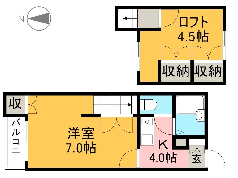 シティガーデン升形 803号室 間取り