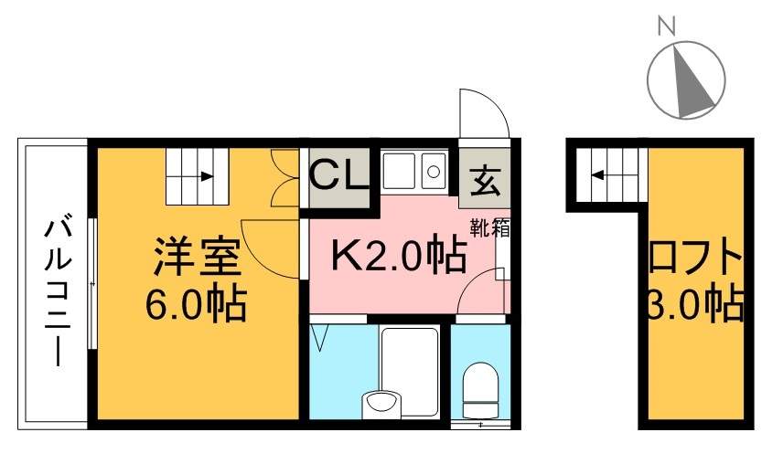 ＳＴハウスⅡ 205号室 間取り