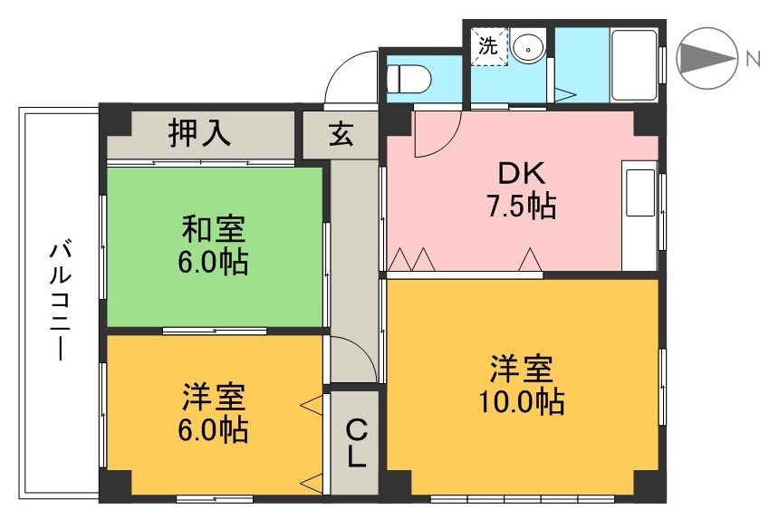 アーロ・ニッタ 202号室 間取り