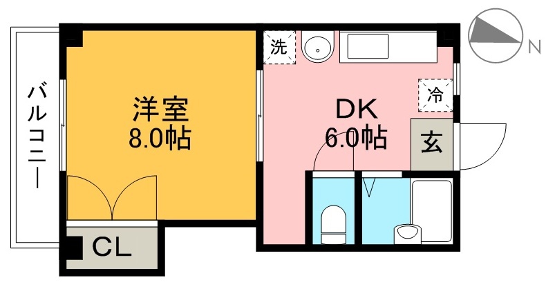 ライフピア岡田 間取り図