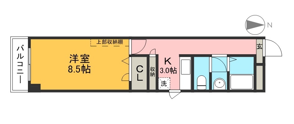 カスティージョＹ 401号室 間取り