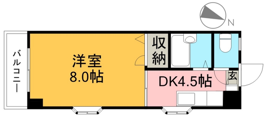 メゾンレーヴ高須 201号室 間取り