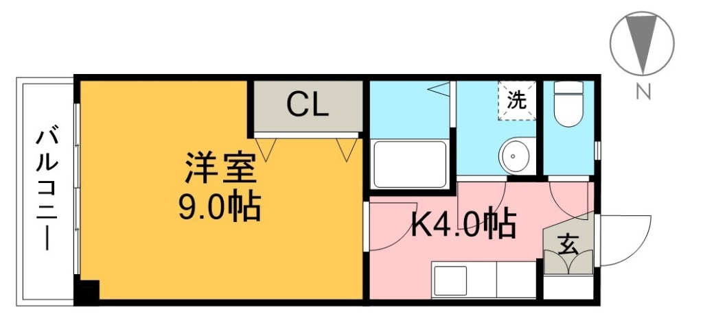 ヴィレッジ大津 203号室 間取り