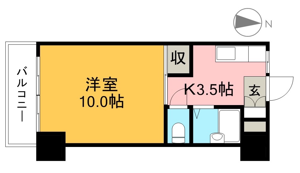 サンシティ２ 407号室 間取り