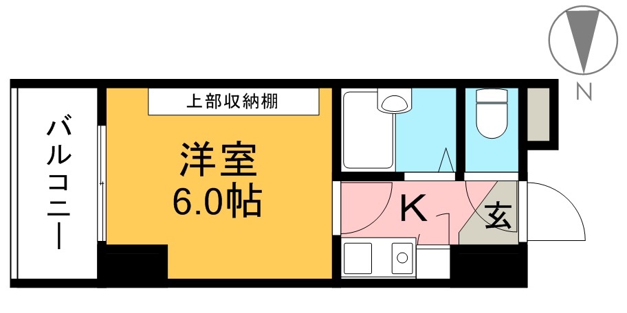 セブンシーズ入明アネックス 205号室 間取り