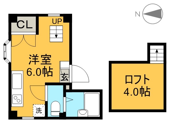 エトワール幸町 403号室 間取り