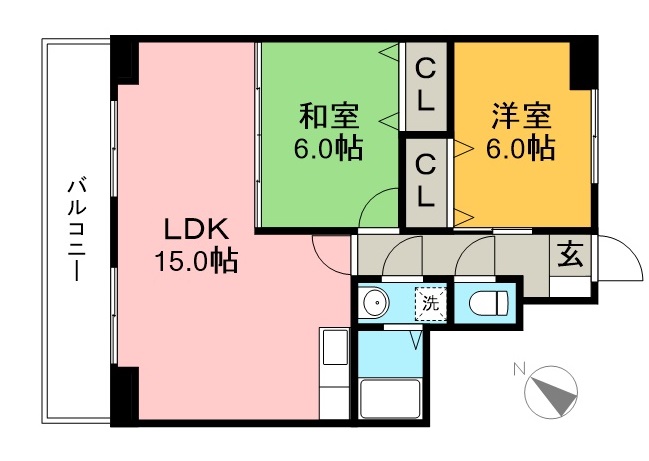 ロゼ３ 506号室 間取り