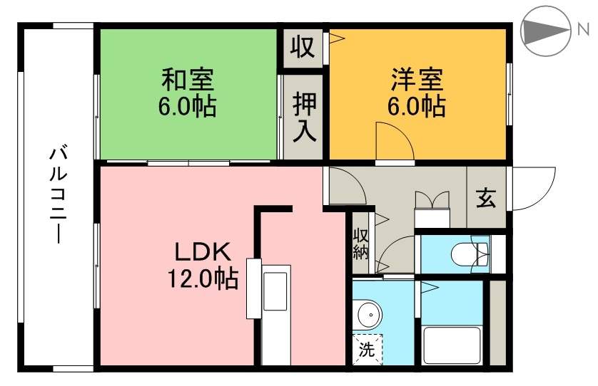 カーサ城山 間取り図