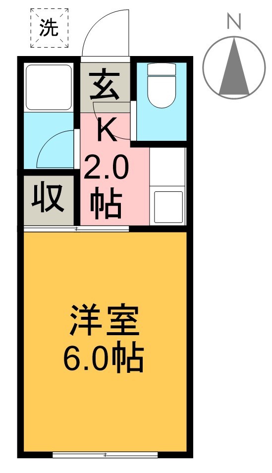 オーチャードハウス 303号室 間取り