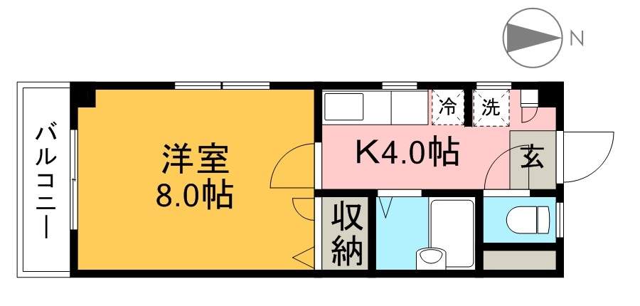 貳室邸マンション 201号室 間取り