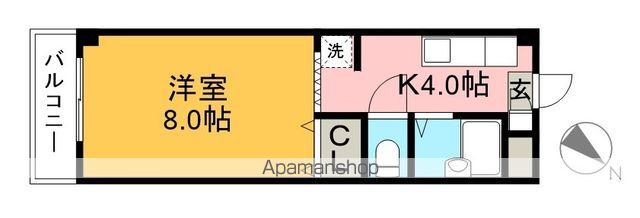 リバープール桟四Ⅱ 302号室 間取り