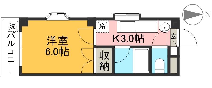 グリーンハイツ大原 間取り図