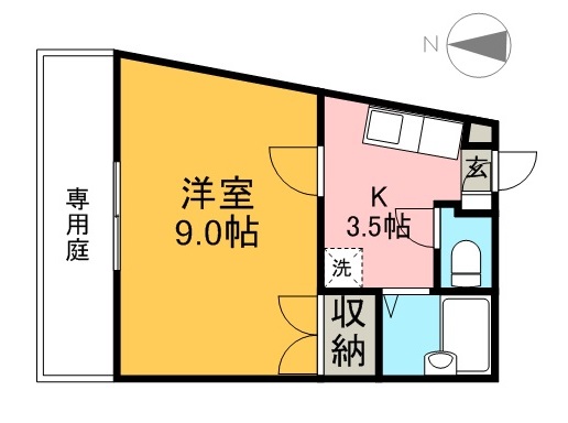 エンジェルガーデン 103号室 間取り