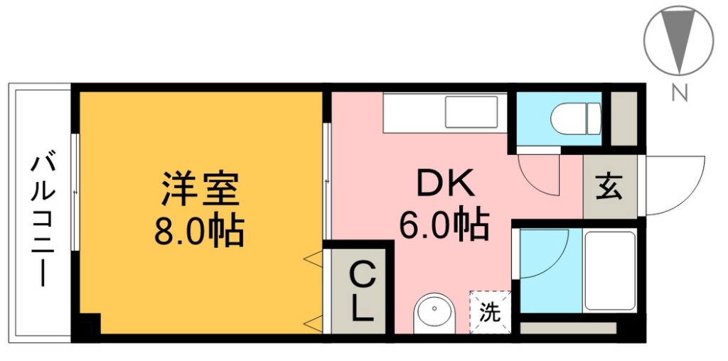 ソワール西秦Ⅰ 402号室 間取り