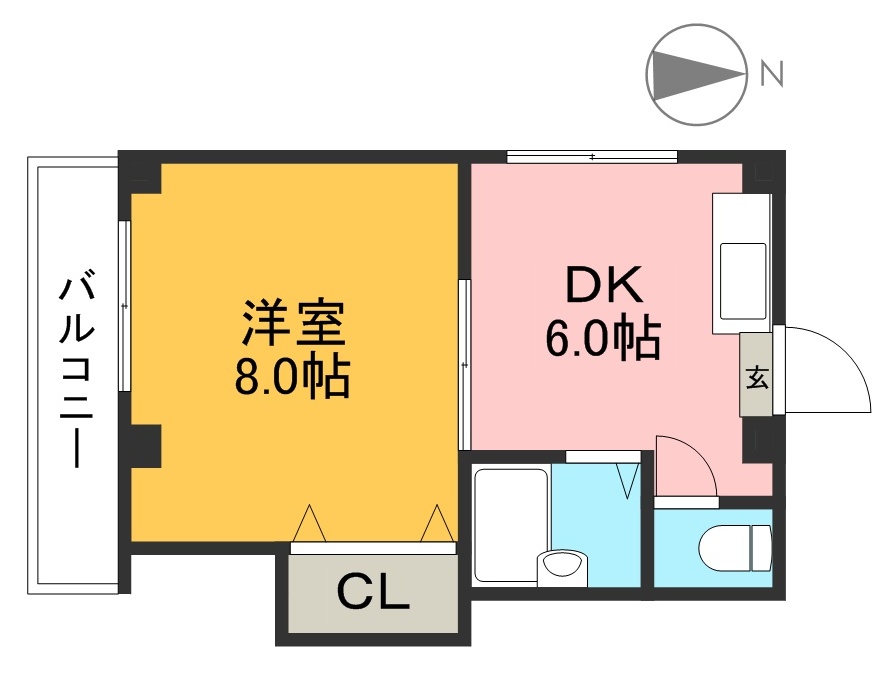 フレグランスみなみ３ 302号室 間取り