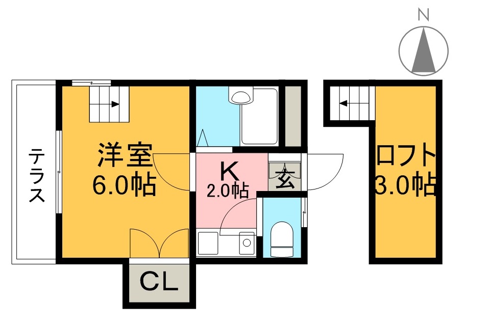 ＳＴハウスⅡ 201号室 間取り